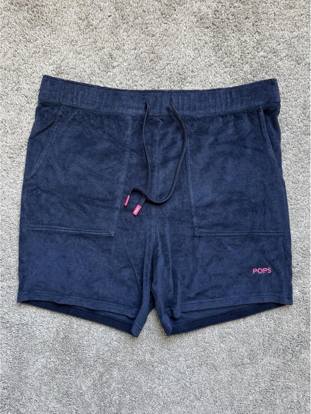 G/Fore Men’s XL Navy Blue‎ LTD French Terry Golf Lounge “Pops” Embroidered Short